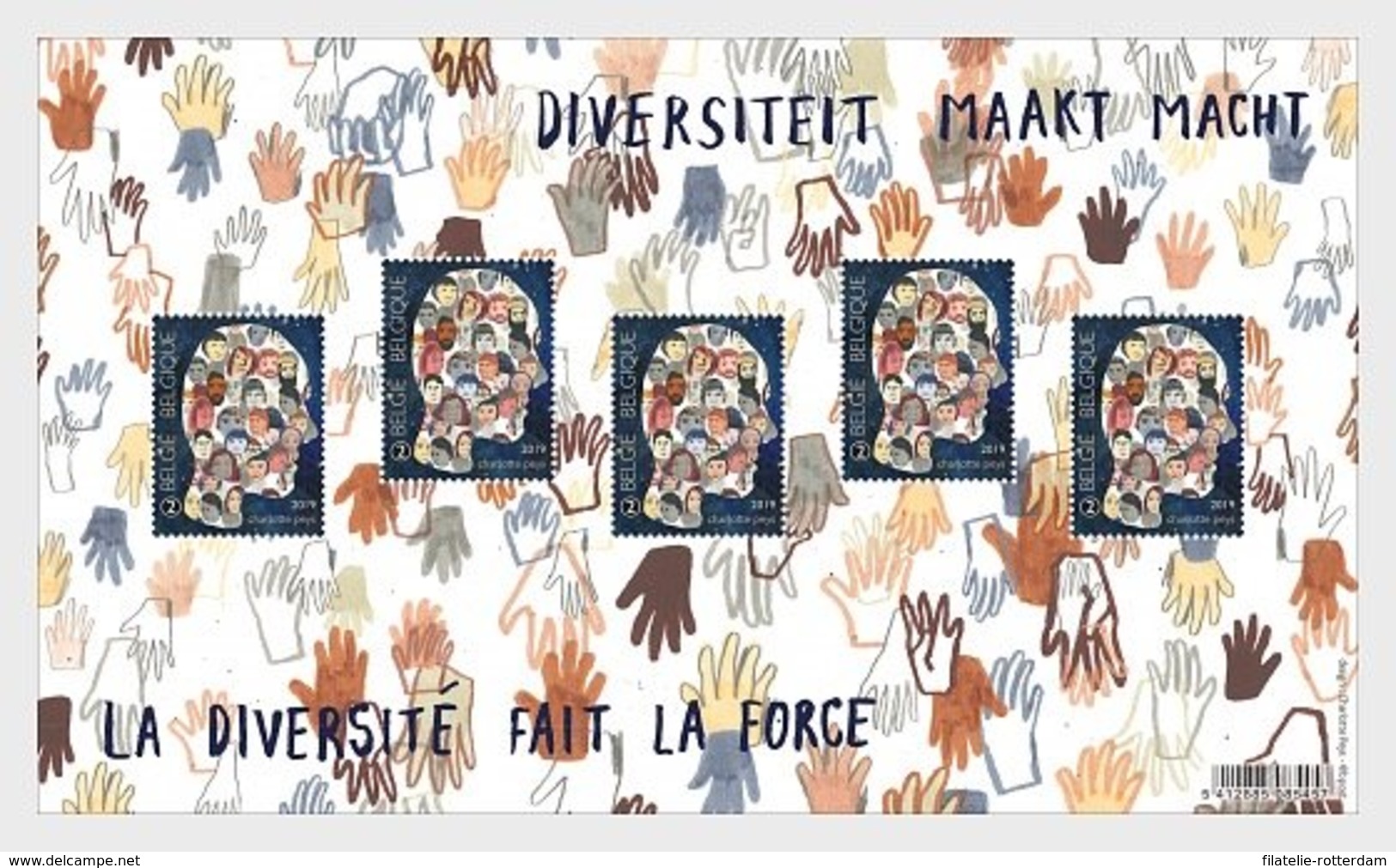 België / Belgium - Postfris / MNH - Sheet Diversiteit 2019 - Ongebruikt