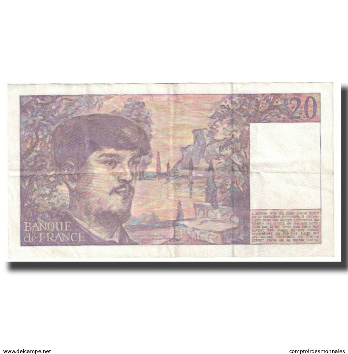 France, 20 Francs, Debussy, 1993, TB, Fayette:66 Bis.4, KM:151f - 20 F 1980-1997 ''Debussy''