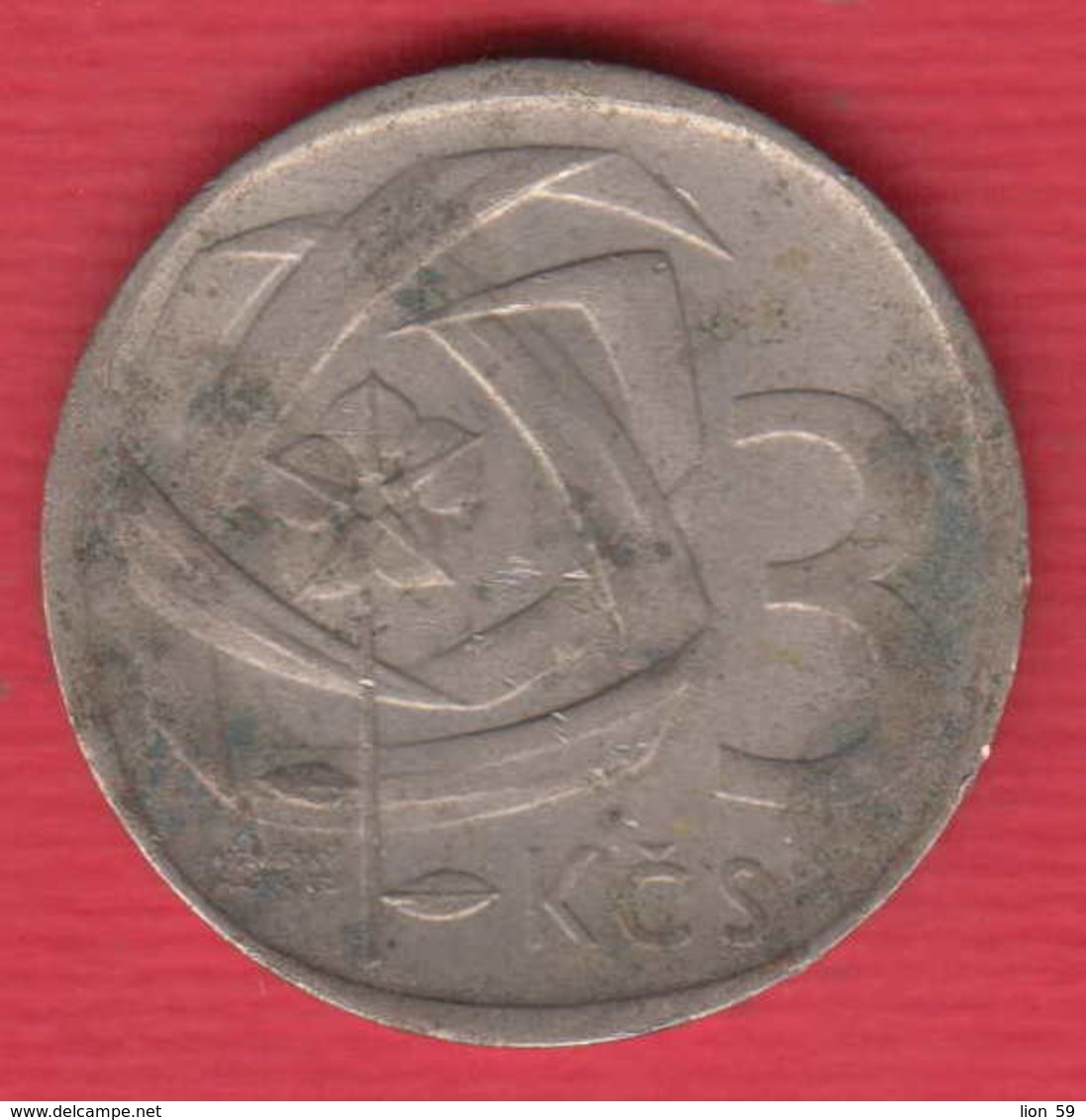 F7547 /  - 3 Korun - 1968 - Czechoslovakia Tchécoslovaquie Tschechoslowakei - Coins Munzen Monnaies Monete - Czechoslovakia