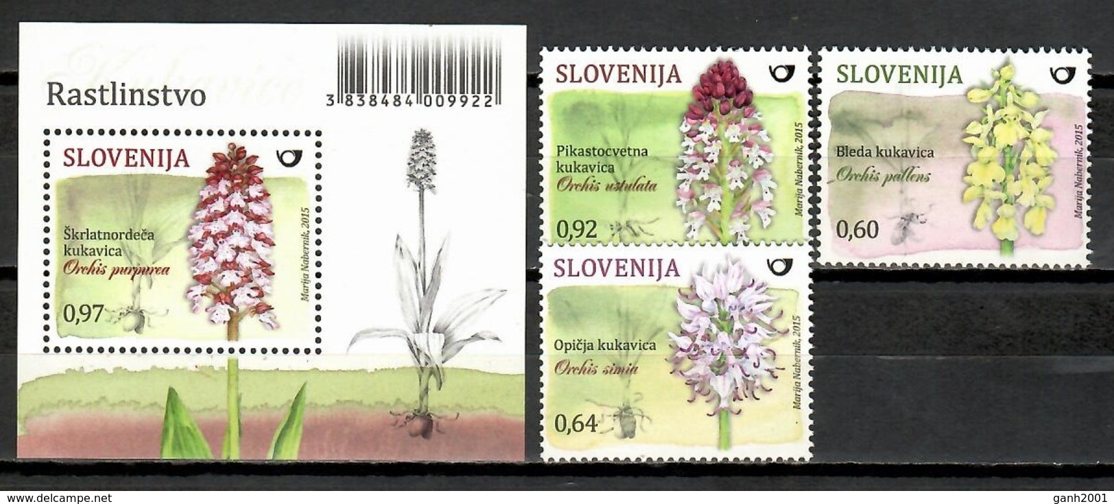 Slovenia 2015 Eslovenia / Flowers MNH Flores Fleurs Blumen / Cu10334  37-24 - Otros & Sin Clasificación