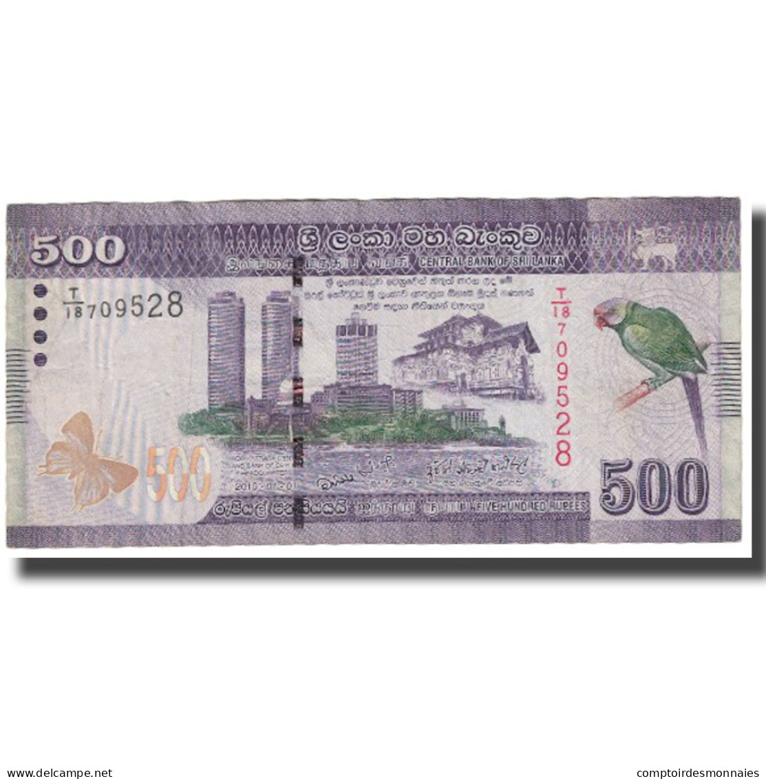 Billet, Sri Lanka, 500 Rupees, 2010, 2010-01-01, KM:126a, SUP - Sri Lanka