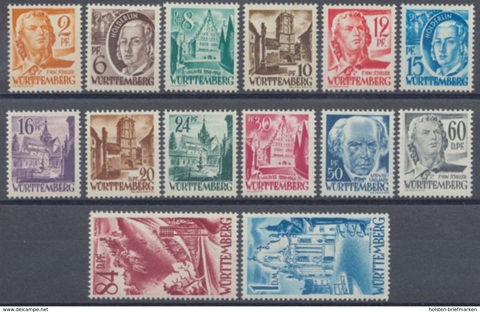 Französische Zone Württemberg, MiNr. 14-27, Postfrisch / MNH - Sonstige & Ohne Zuordnung