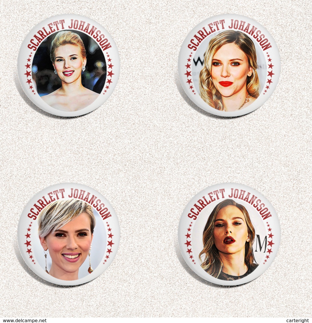 210 X Oscar movie film SCARLETT JOHANSSON fan ART BADGE BUTTON PIN SET  (1inch/25mm diameter)