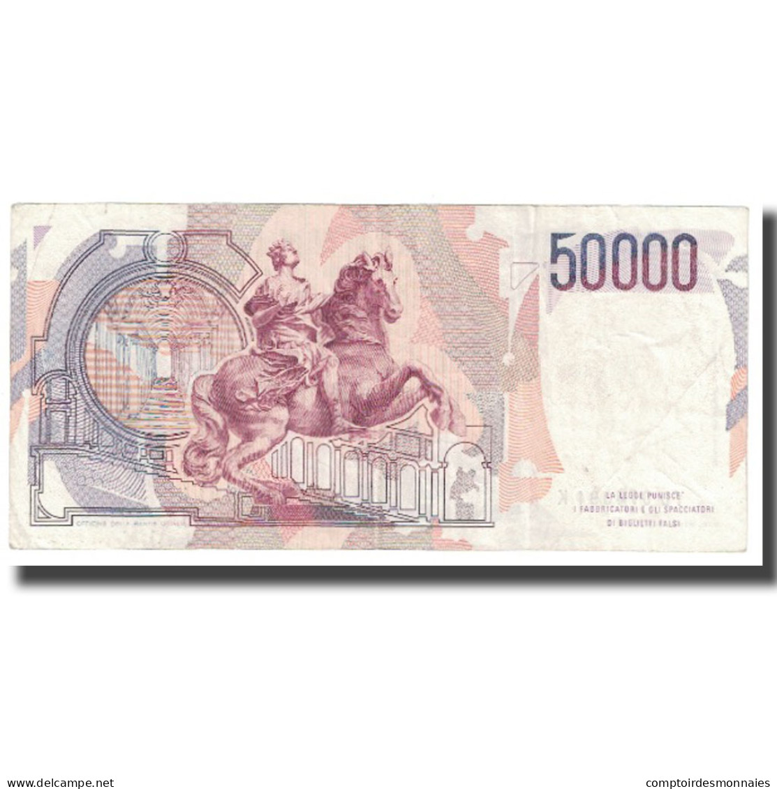 Billet, Italie, 50,000 Lire, 1984, 1984-02-06, KM:113a, TTB - 50.000 Lire