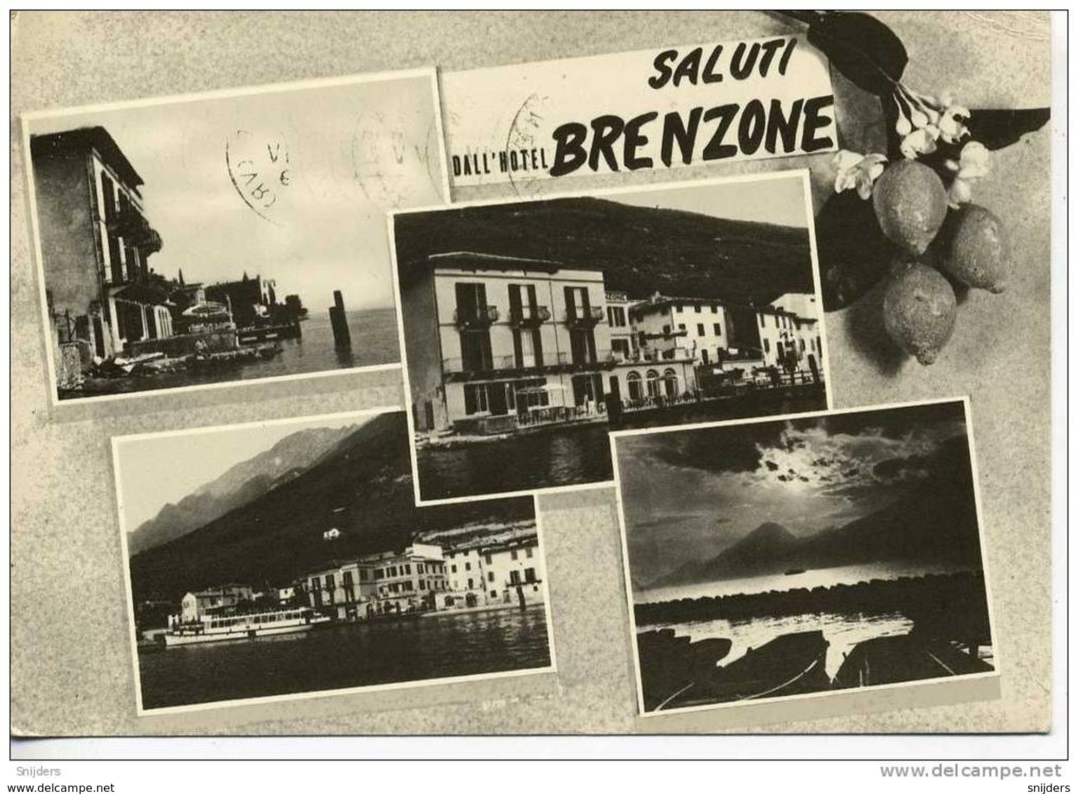 Saluti Dall' Hotel Brenzone  (Lago Di Garda) - Gebruikt - Hotel's & Restaurants