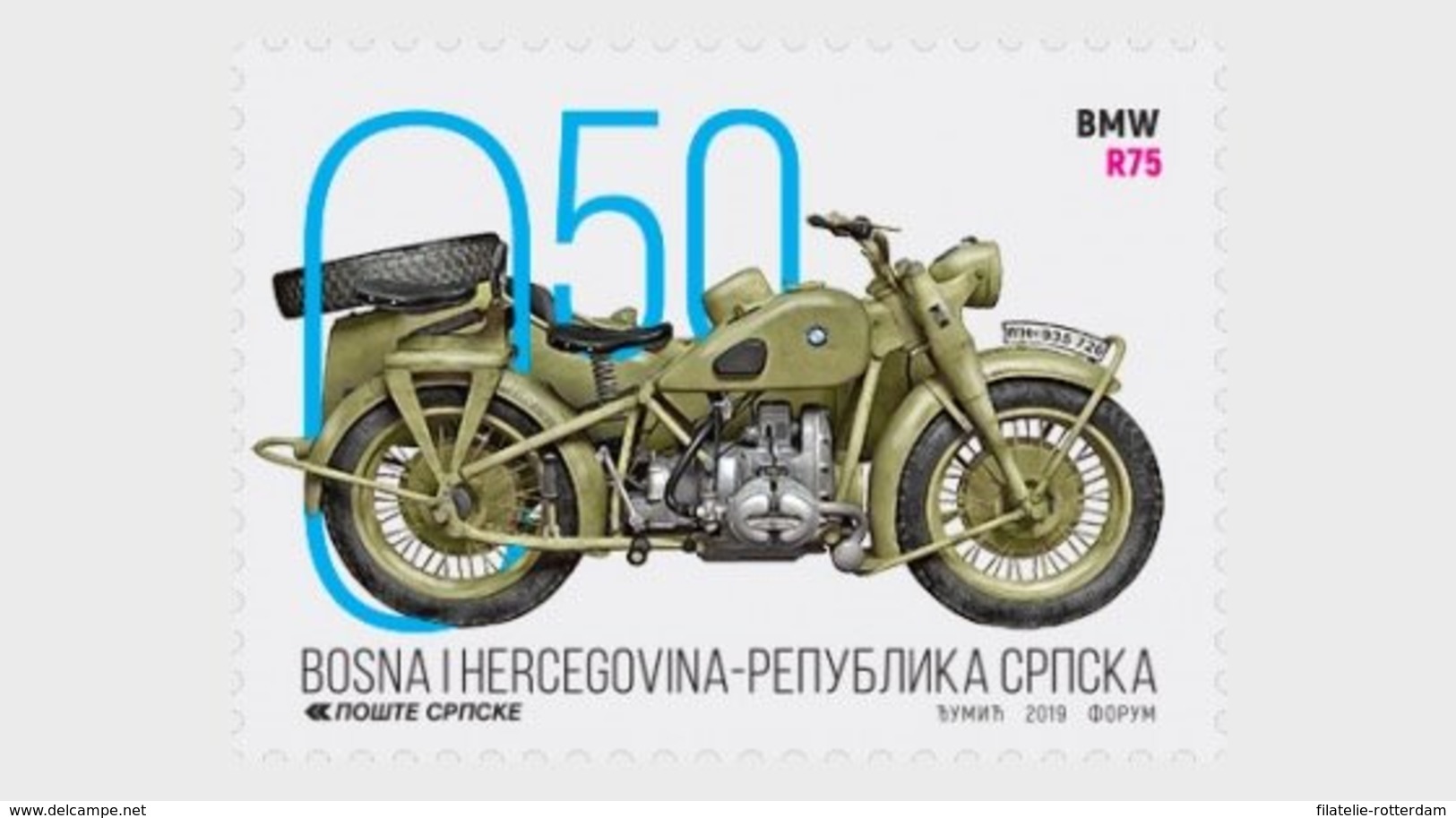 Bosnië & Herzegovina / Bosnia - Postfris / MNH - Complete Set Motorfietsen 2019 - Bosnië En Herzegovina