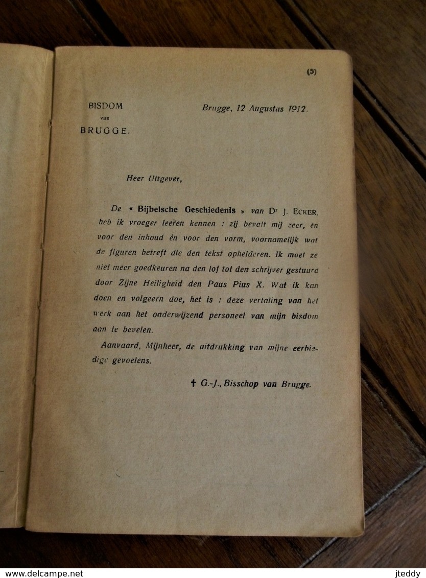 Katholieke  Schoolbijbel  Door  J. Ecker    Geillustreerde Uitgave  1935 - School