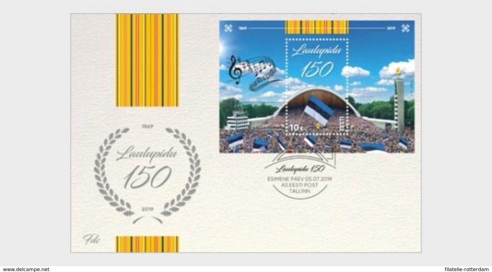 Estland / Estonia - Postfris / MNH - FDC Sheet Songfestival 2019 - Estland