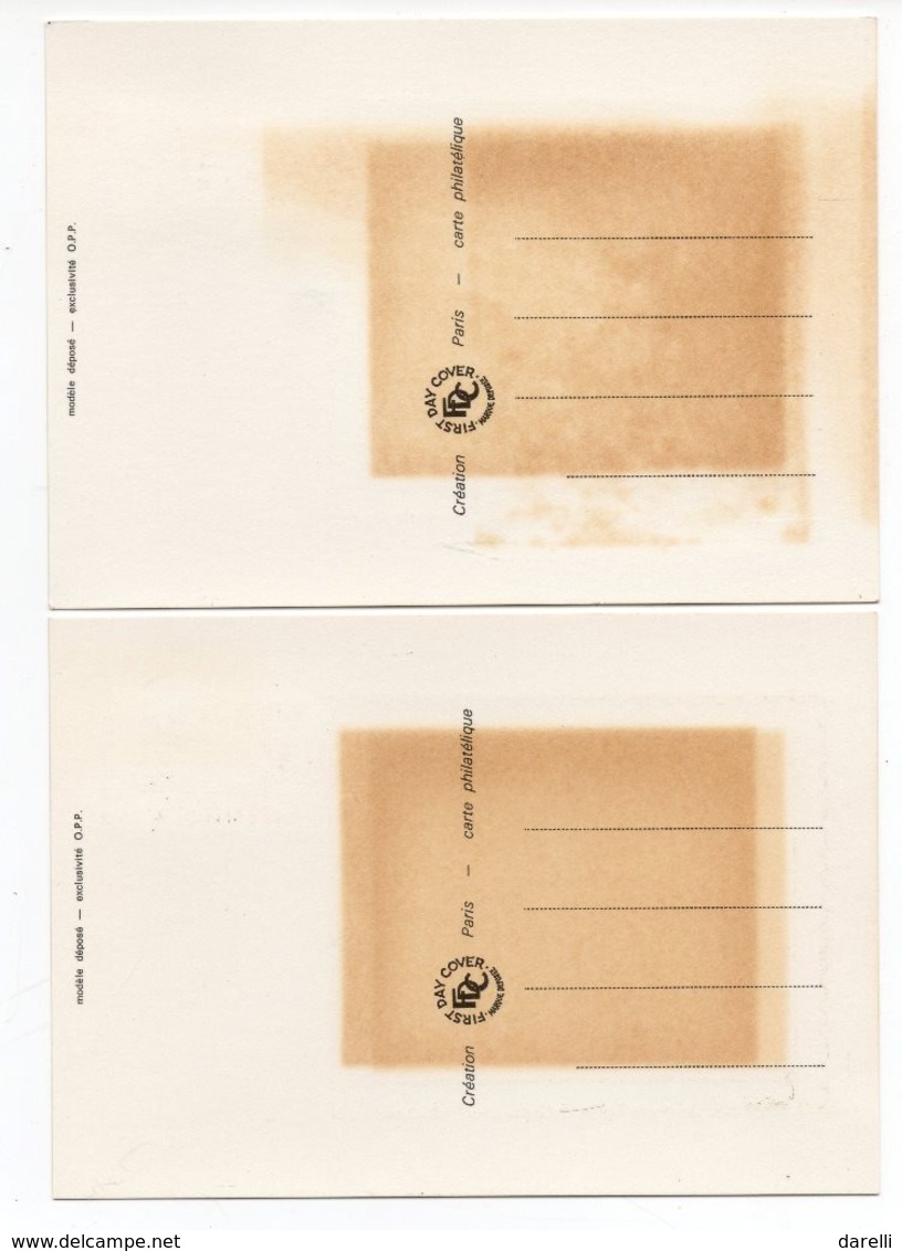 Cartes Maximum 1969 : Cuvier, Gide,Général Marceau,  Maréchal Lannes, Roussel, Sainte Beuve YT 1590 à 1595 - 1960-1969