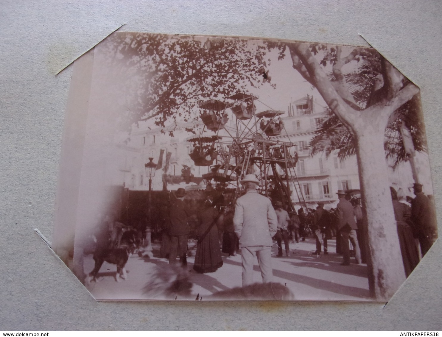 RARE ET INTERESSANT LOT DE 2 ALBUM PHOTOS DE FAMILLE VERS 1880 SUR MARSEILLE ET REGION