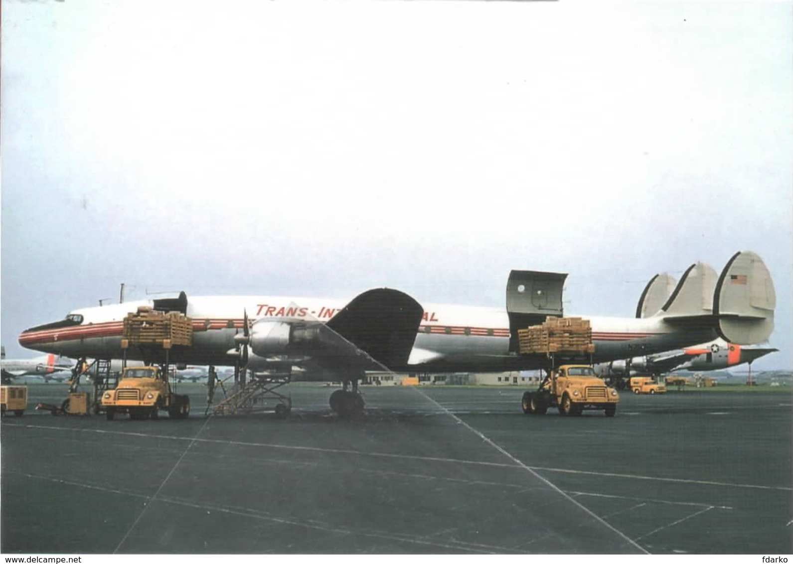 Trans International Airlines Lockheed L-1049H Costellation N7121C Aviation Airplane - 1946-....: Modern Tijdperk