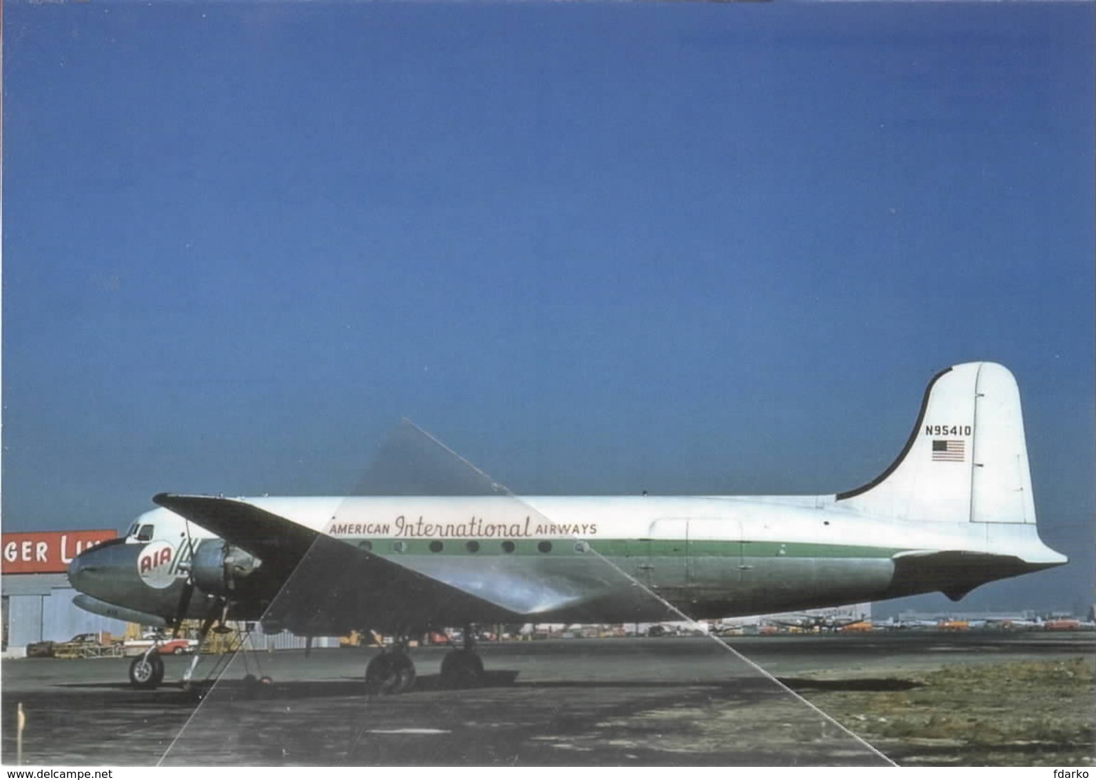 AIA - American International Airways Douglas DC-4 N95410 Avion At SFO Aviation Airplane - 1946-....: Modern Tijdperk