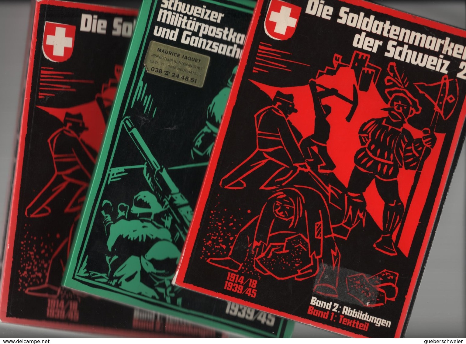 SUISSE Lot De 3 Catalogues Militärpostkarten Et Soldatenmarken - Documenti