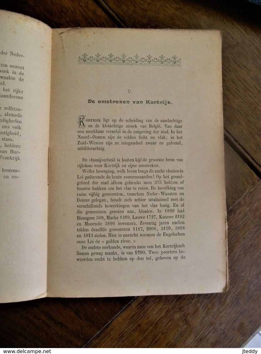 Oud   REISJES In   ZUID -- VLAANDEREN   Door Theodoor  SEVENS    1901  Uitgever    EUGeen BEYAERT     KORTRIJK - Antique