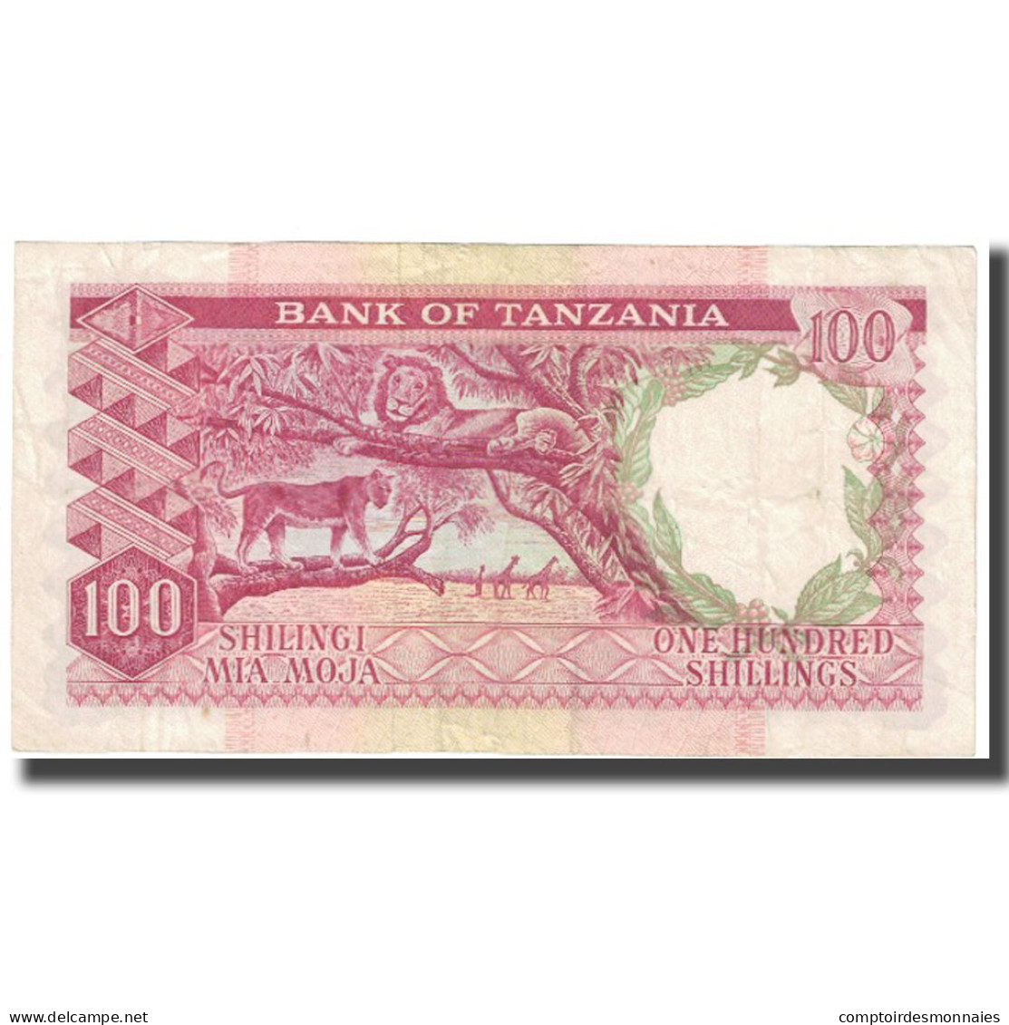 Tanzanie, 100 Shillings, TTB - Tanzania