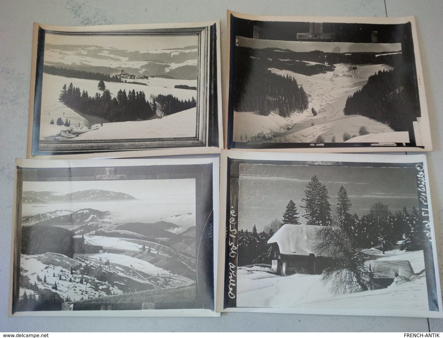 LOT PHOTO DU PEINTRE HERMAN DISCHLER 1866 1935 PAYSAGES CACHET VERSO