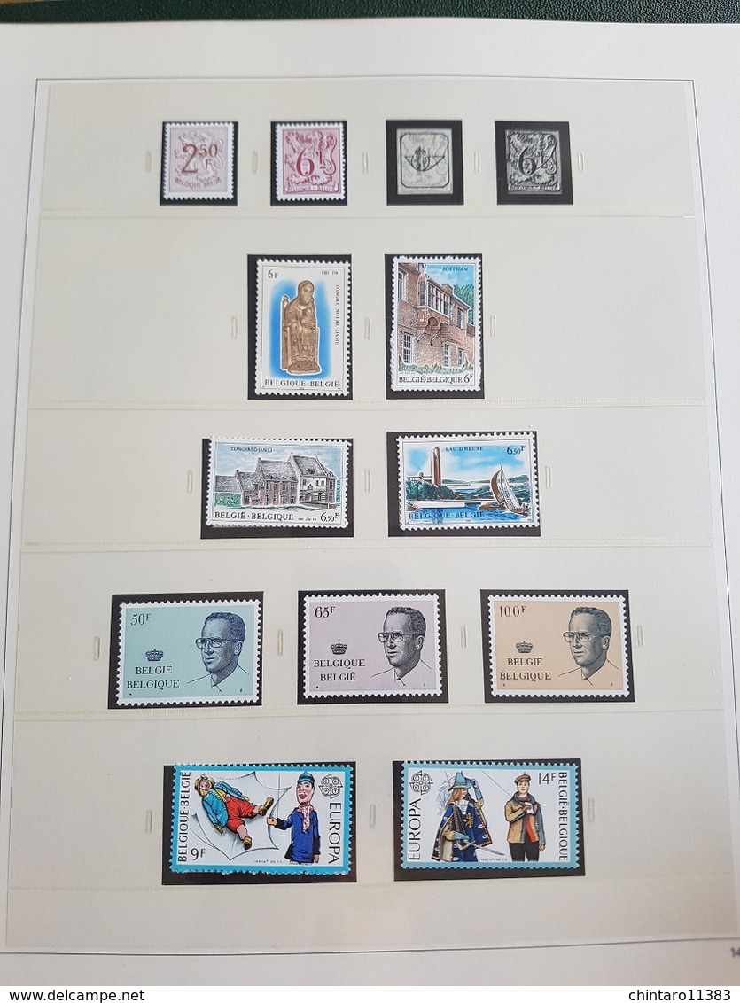 Album SAFE Belgique 1978-1982 complet à 85/90% - Timbres neufs sans charnières