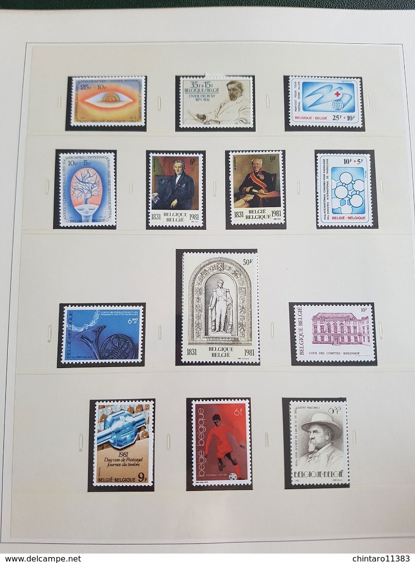 Album SAFE Belgique 1978-1982 complet à 85/90% - Timbres neufs sans charnières