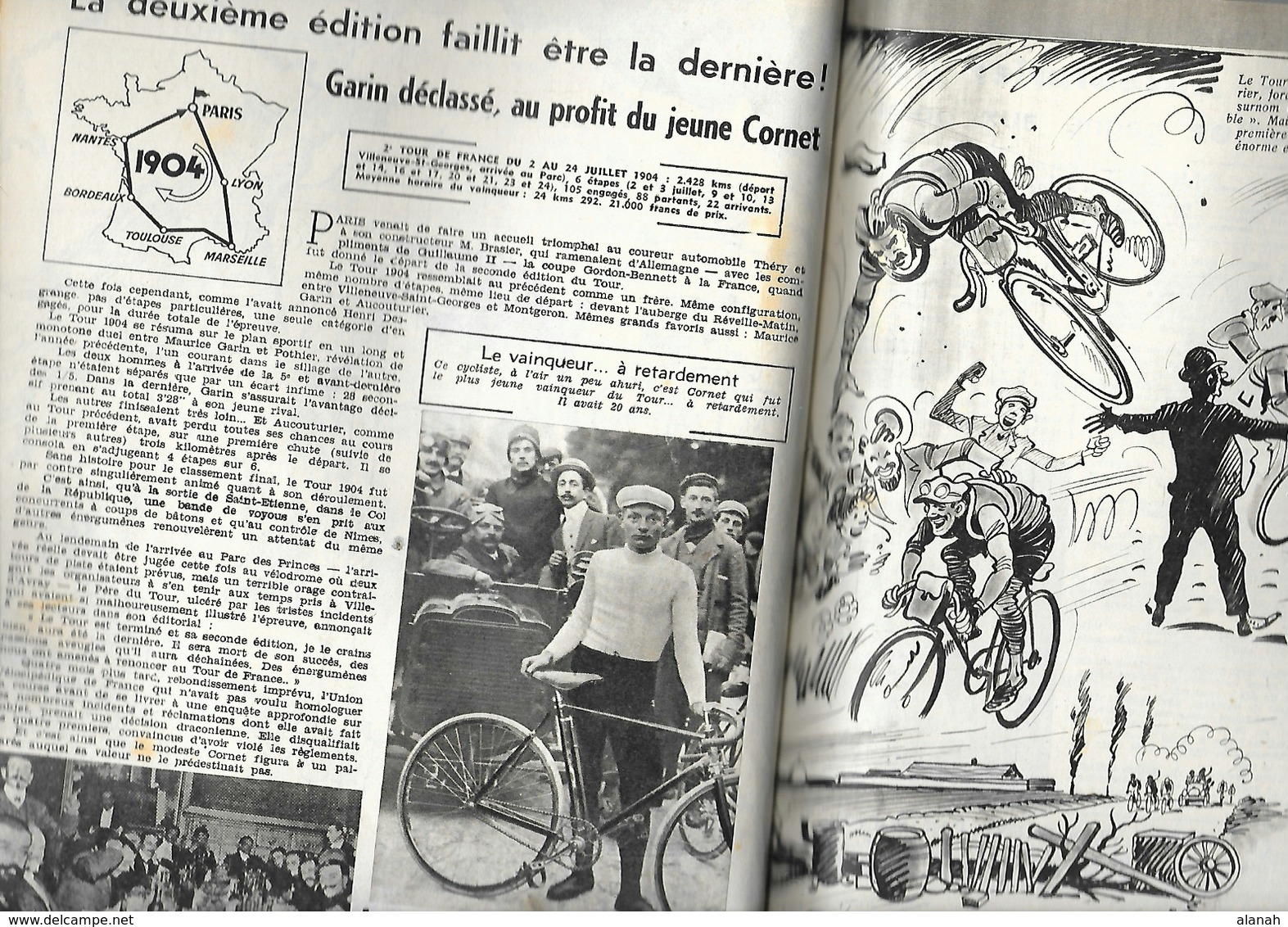 50 ans du TOUR de FRANCE 1953 192 Pages + Couv. Format A4 env.