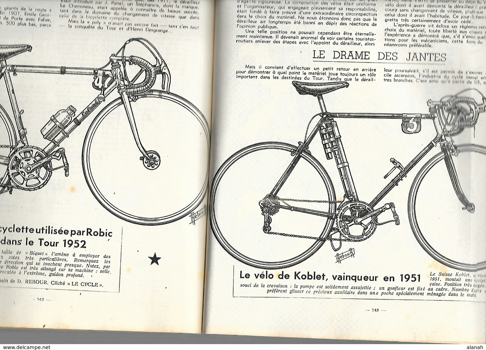 50 ans du TOUR de FRANCE 1953 192 Pages + Couv. Format A4 env.