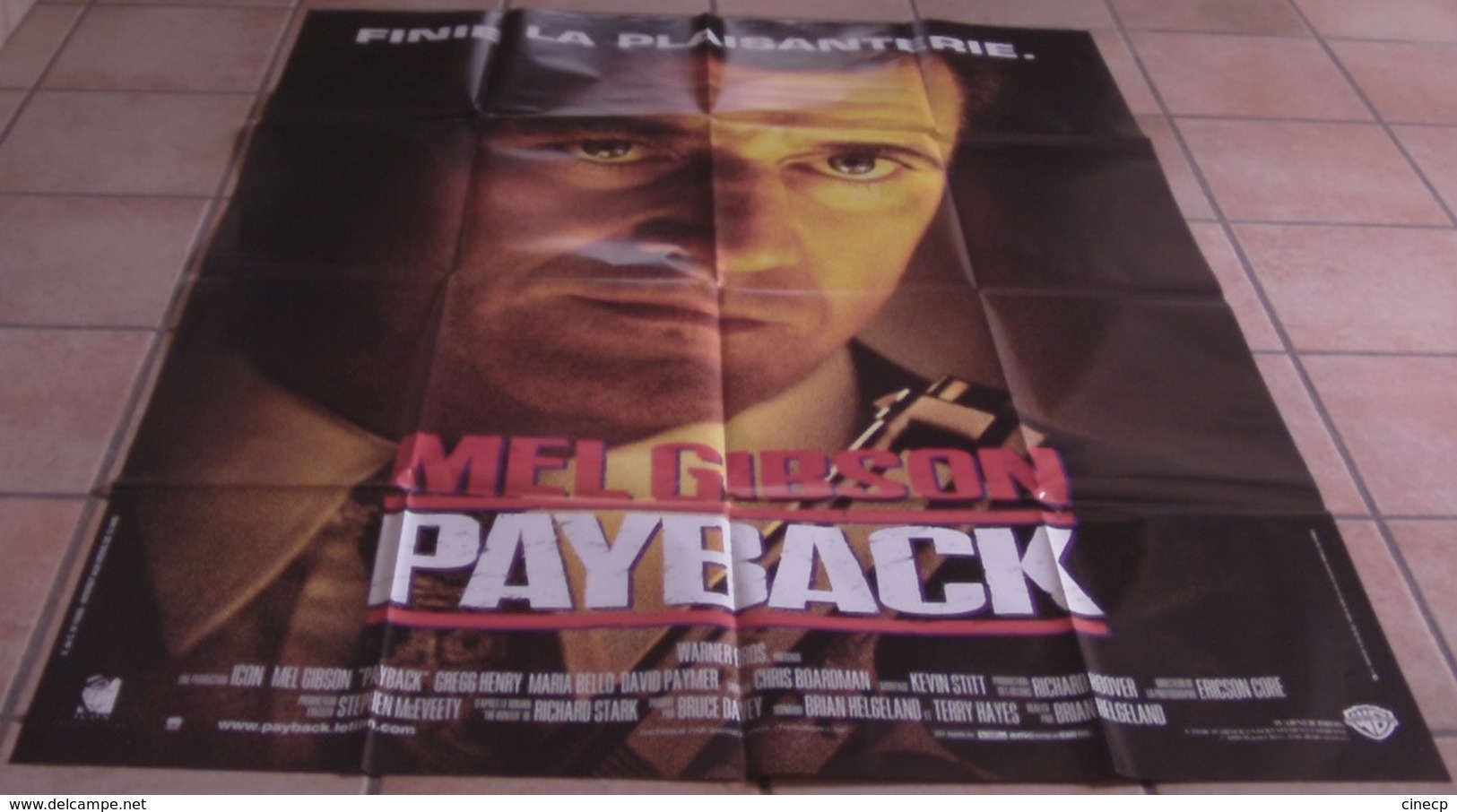 AFFICHE CINEMA ORIGINALE FILM PAYBACK MEL GIBSON HELGELAND HENRY TBE 1999 - Affiches & Posters