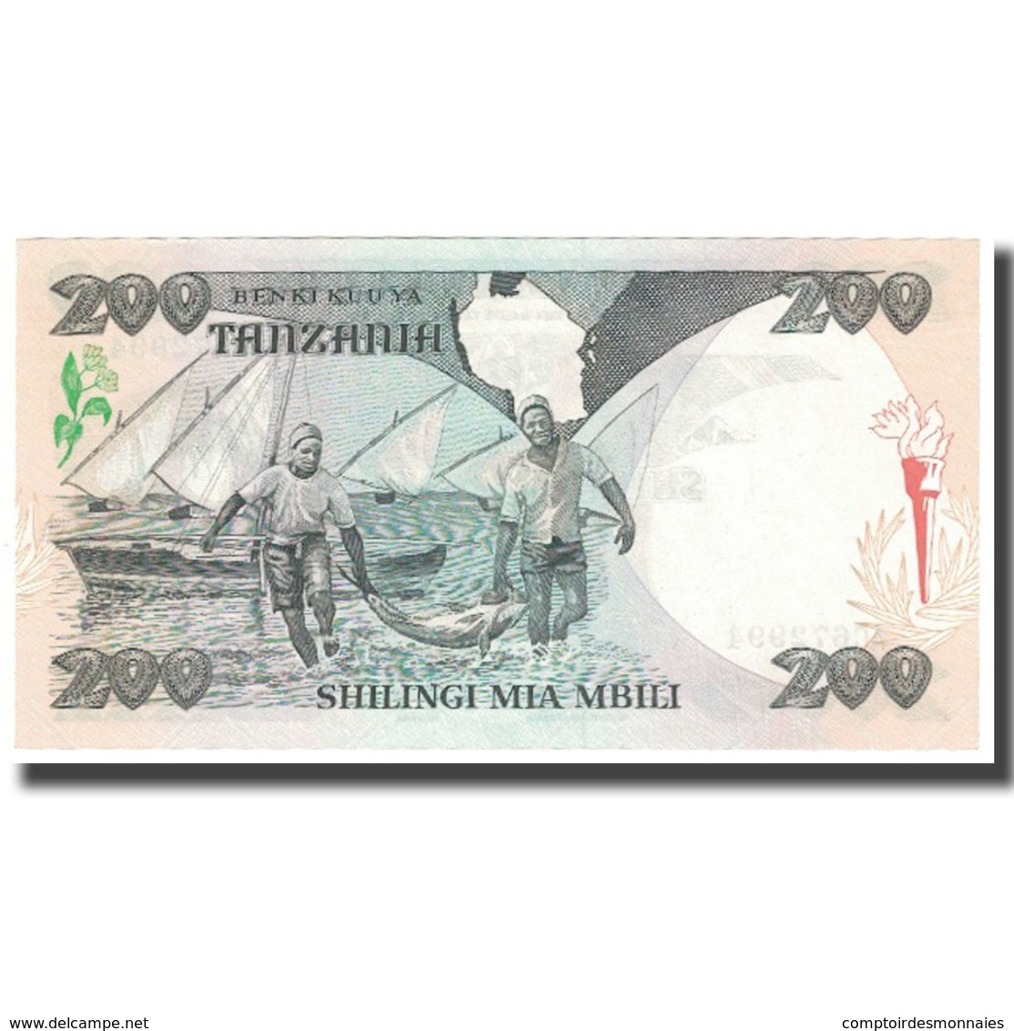 Billet, Tanzania, 200 Shilingi, KM:18a, NEUF - Tanzania