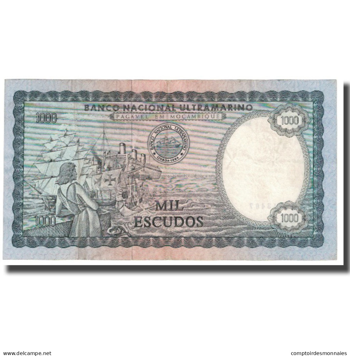 Billet, Mozambique, 1000 Escudos, 1972, 1972-05-16, KM:112a, NEUF - Mozambique