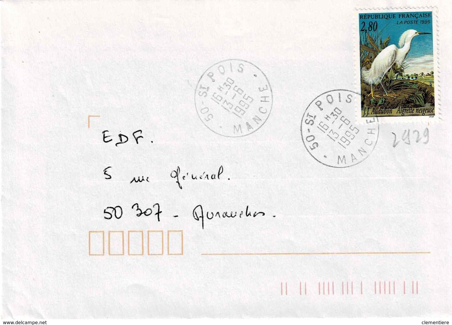 TP N° 2929 Seul Sur Enveloppe De St Pois - 1961-....