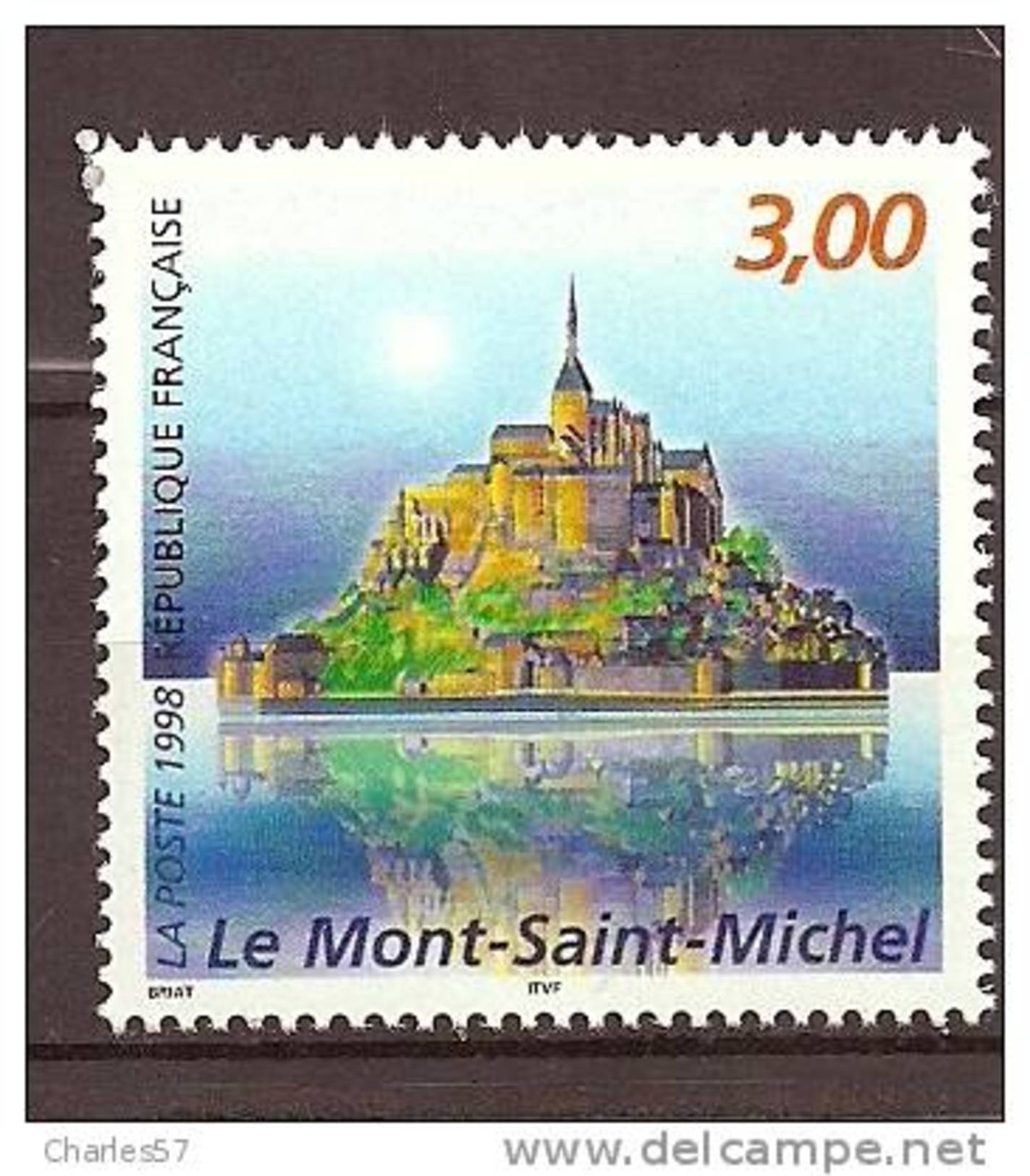 3165 ** Le Mont Saint-Michel ). Cote 1,90&euro; - Unused Stamps