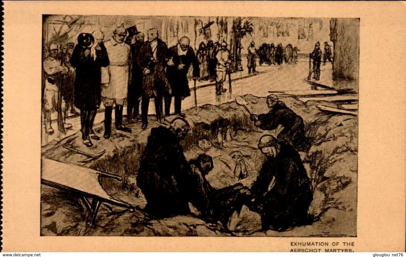 LOUIS RAEMAEKERS..( Se Vend Au Profit Des Orphelins De La Guerre)   EXHUMATION....CPA - Autres & Non Classés