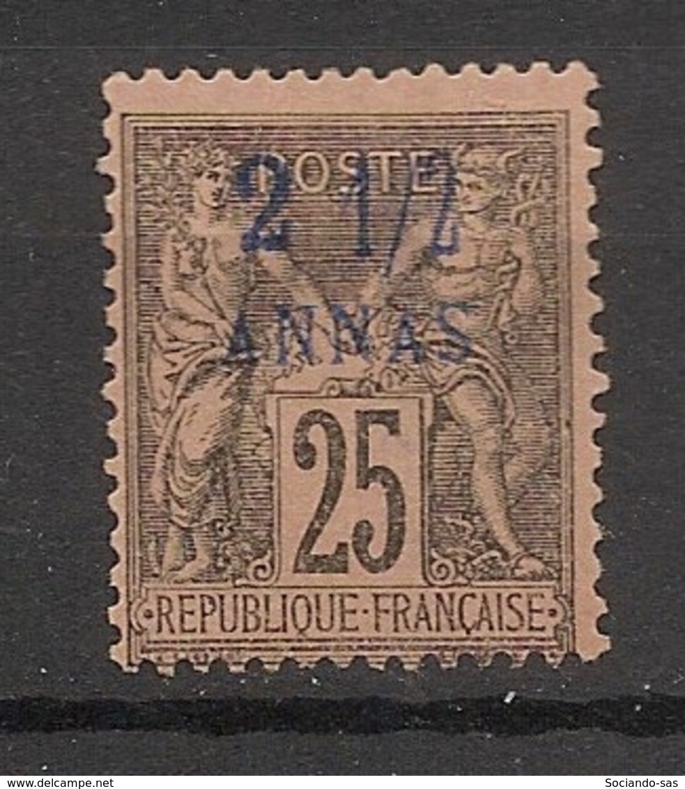 Zanzibar - 1894 - N°Yv. 5 - Type Sage 2 1/2 Annas Sur 25c Noir - Neuf (*) / MNG - Unused Stamps