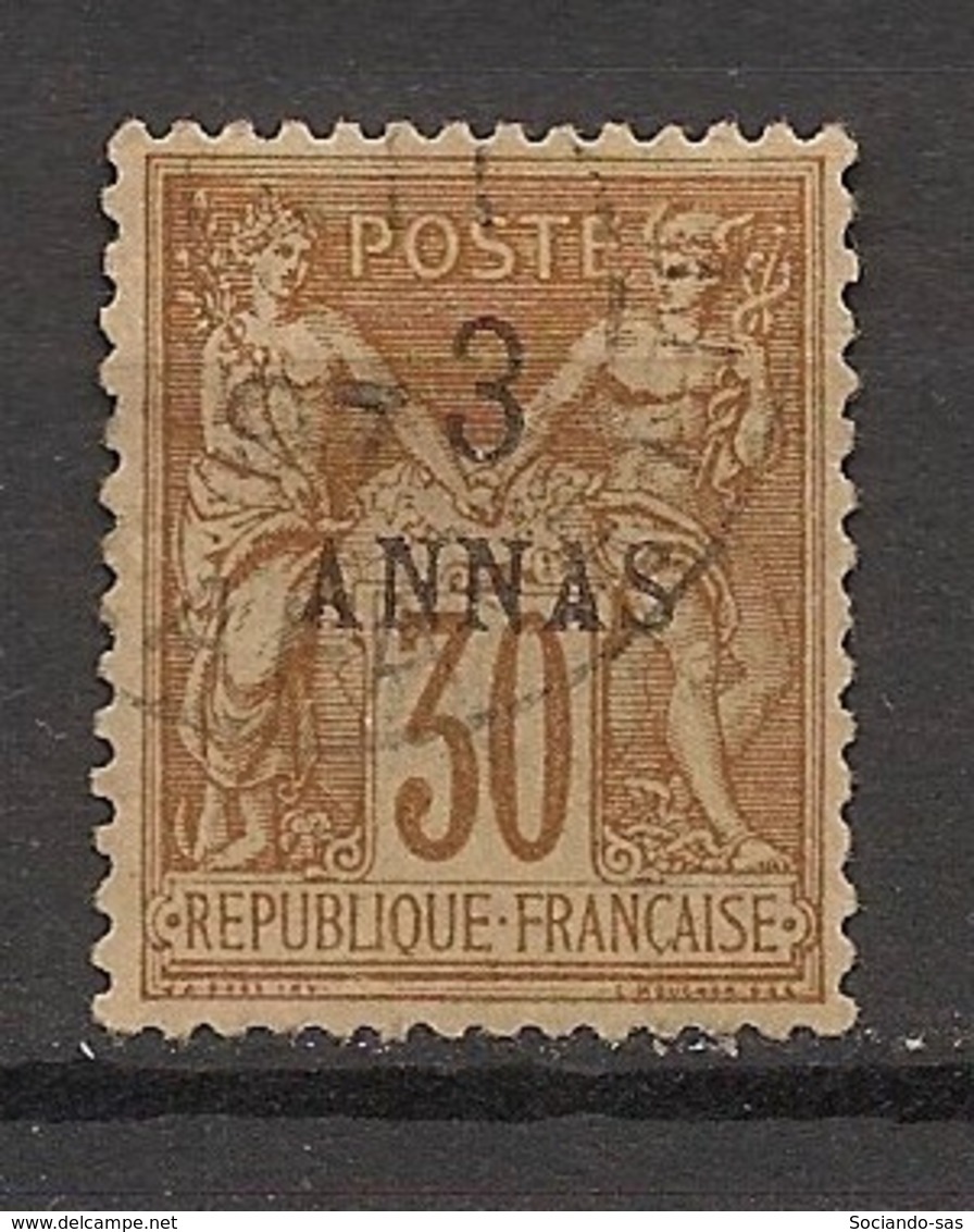 Zanzibar - 1894 - N°Yv. 6 - Type Sage 3 Annas Sur 30c Brun - Oblitéré / Used - Gebruikt