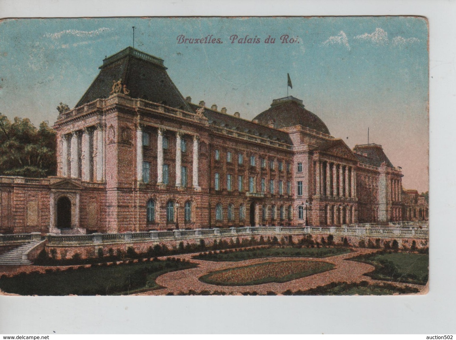 PR6860/ TP 138 S/CP BXL Palais Du Roi C.Fortune Nil St.Vincent 21/1/19 > Ruminghem Pas De Calais France - Fortune Cancels (1919)