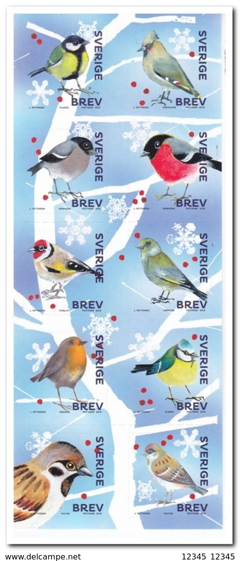 Zweden 2018, Postfris MNH, Birds - Neufs