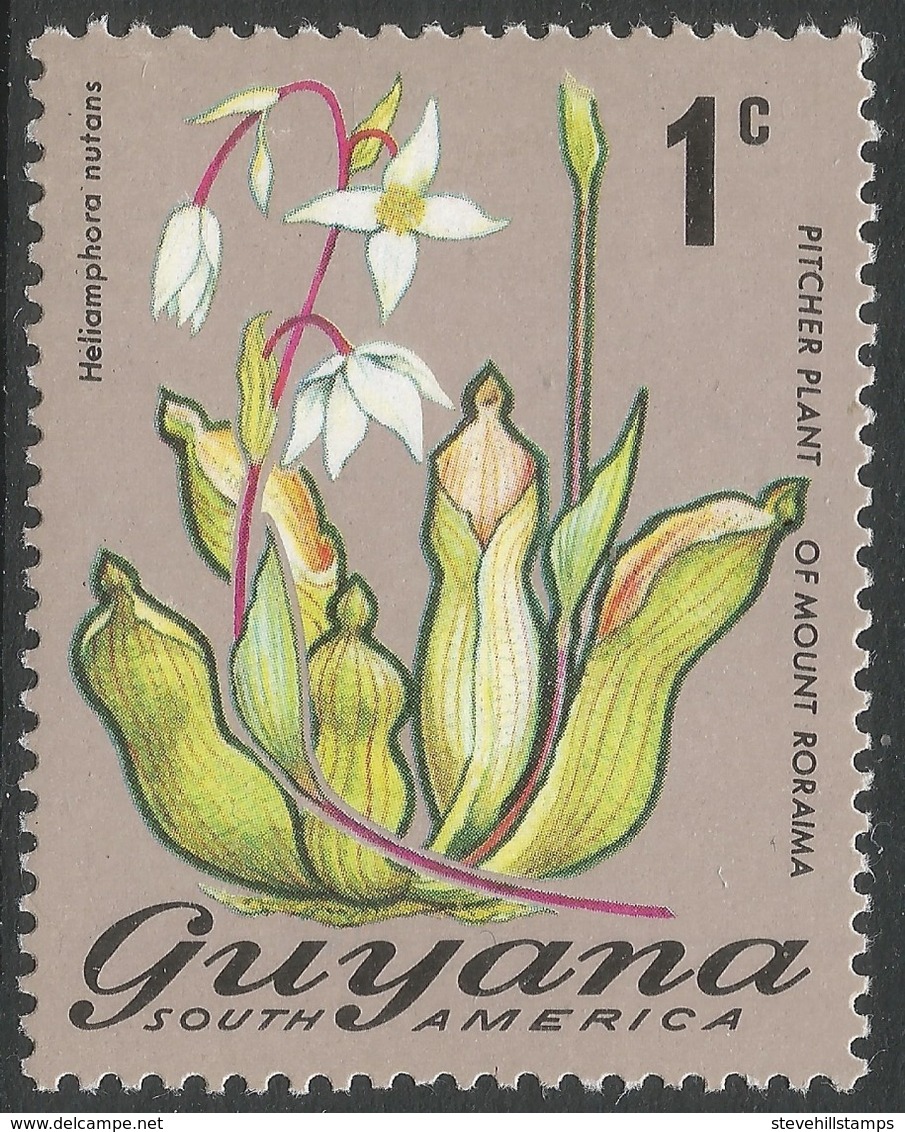 Guyana. 1971 Flowering Plants. 1c MH. SG 542 - Guyana (1966-...)