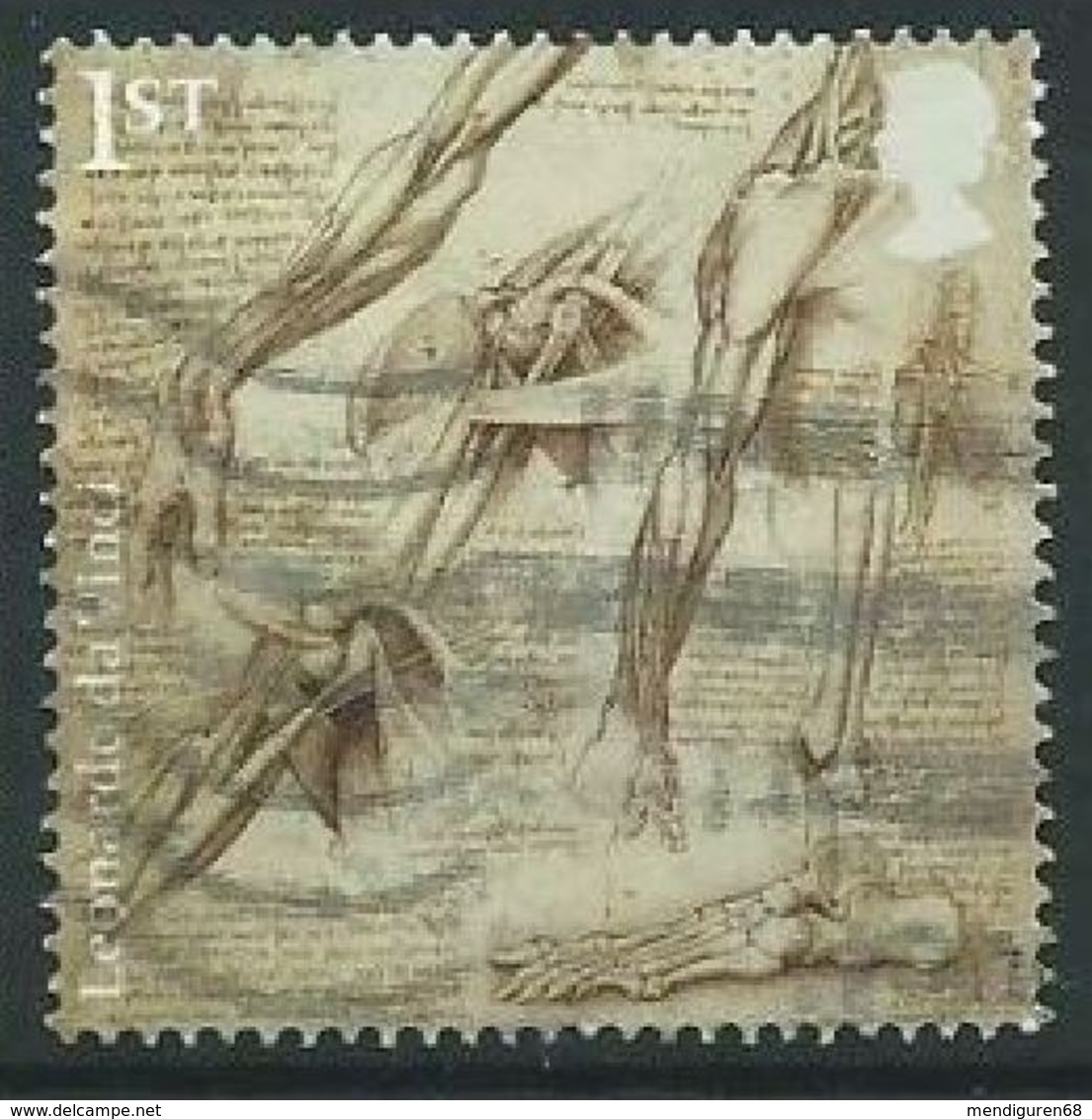 GROSSBRITANNIEN GRANDE BRETAGNE GB  2019 LEONARDO DA VINCI: THE ANANTOMY OF THE SHOULDER AND FOOT 1ST SG 4175 MI 4267 YT - Oblitérés