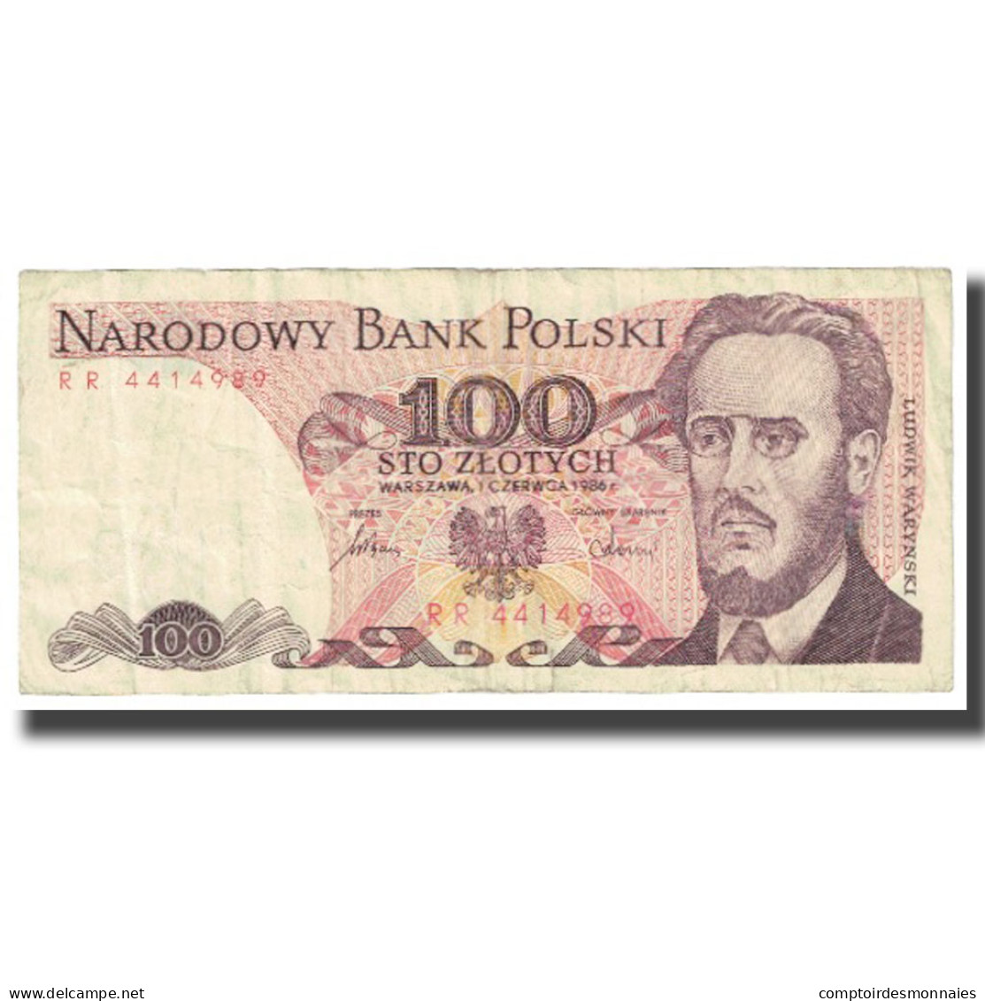 Billet, Pologne, 100 Zlotych, 1986, 1986-06-01, KM:143c, TB - Pologne