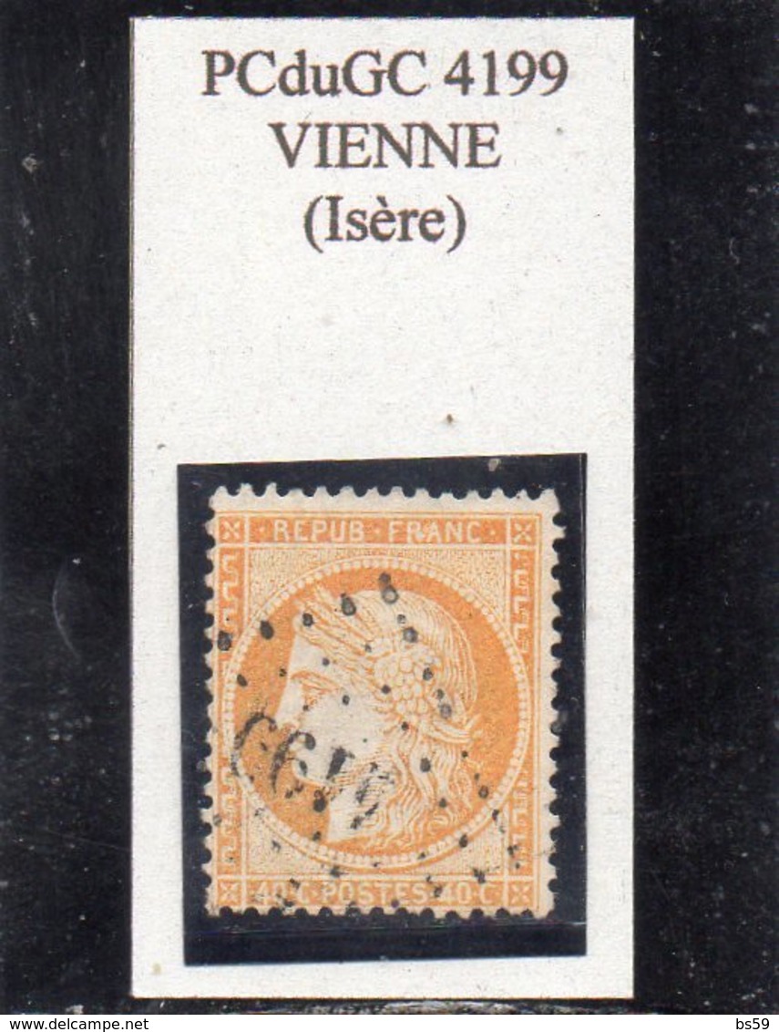 Isère - N° 38 Obl PCduGC 4199 Vienne - 1870 Siège De Paris