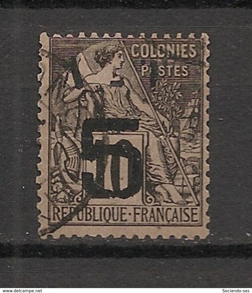 Annam Et Tonkin - 1888 - N°Yv. 7 - Alphée Dubois 5 Sur 10c Noir - Oblitéré / Used - Used Stamps