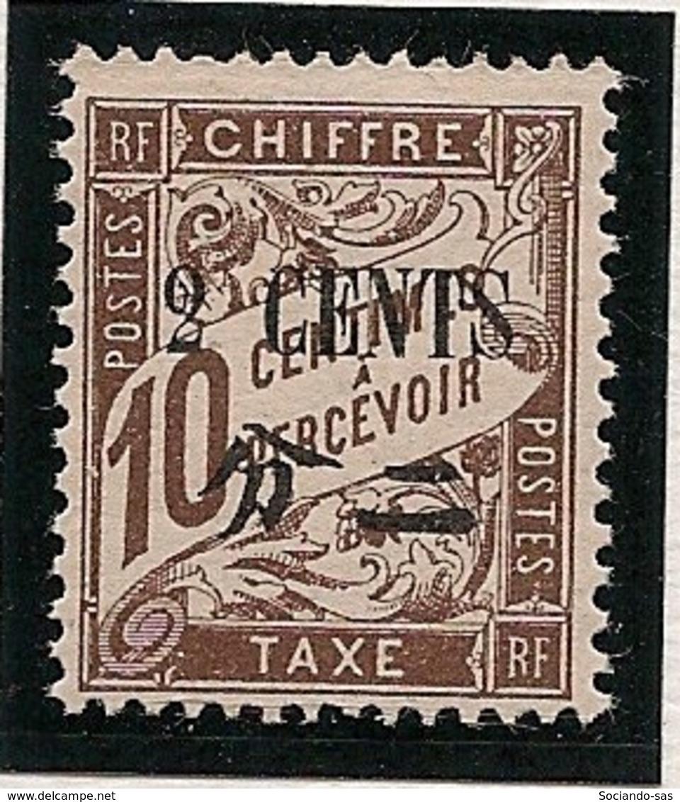 Chine - 1922 - Taxe TT N°Yv. 25 - 2c Sur 10c Brun - Neuf Luxe ** / MNH / Postfrisch - Timbres-taxe