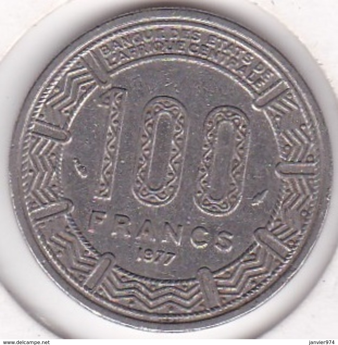 Republique Gabonaise. 100 Francs 1977 , En Cupro Nickel .KM# 13 - Gabon
