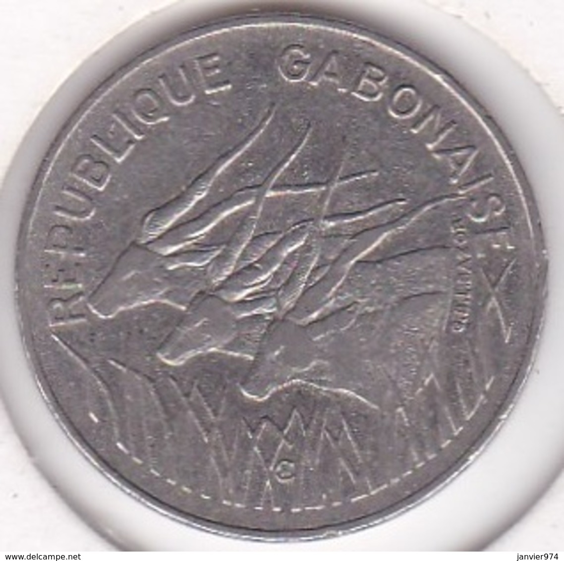 Republique Gabonaise. 100 Francs 1977 , En Cupro Nickel .KM# 13 - Gabon