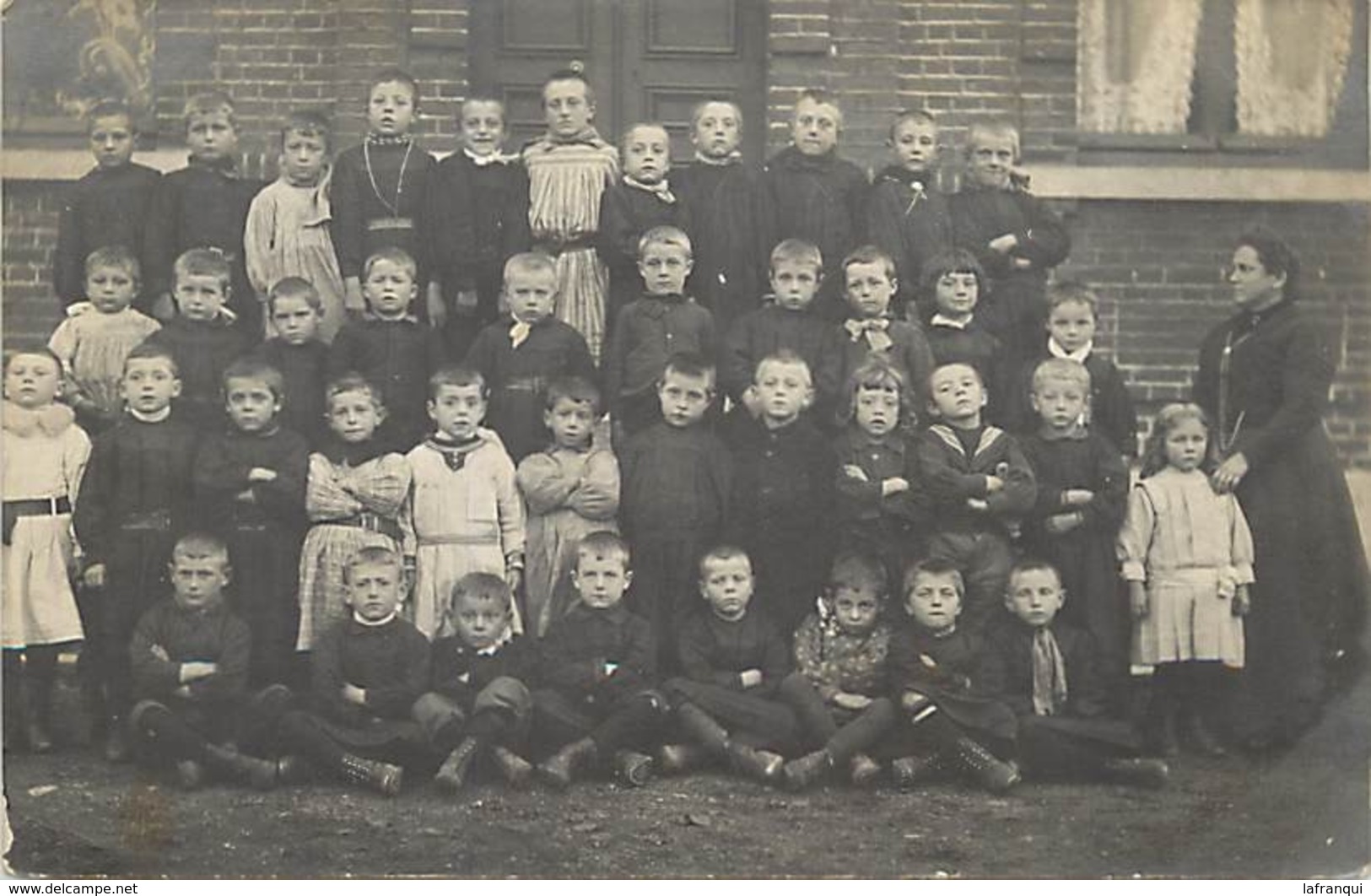 Themes Div-ref DD03- Carte Photo - Ecole - Ecoliers De Feignies - Ecole Communale - - Feignies