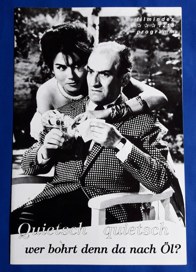 LOUIS DE FUNES Im Film "Quietsch, Quietsch - Wer Bohrt Denn Da Nach Öl...?" # FIP-Filmprogramm (4 Seiten) # [19-1115] - Zeitschriften