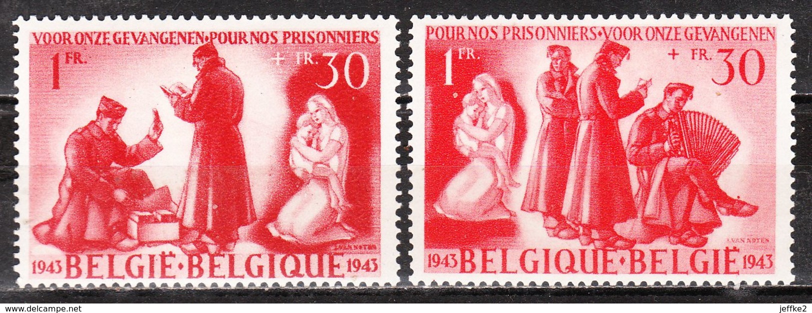 623/24*  Timbres émis Au Profit Des Prisonniers - Série Complète - MH* - LOOK!!!! - Unused Stamps