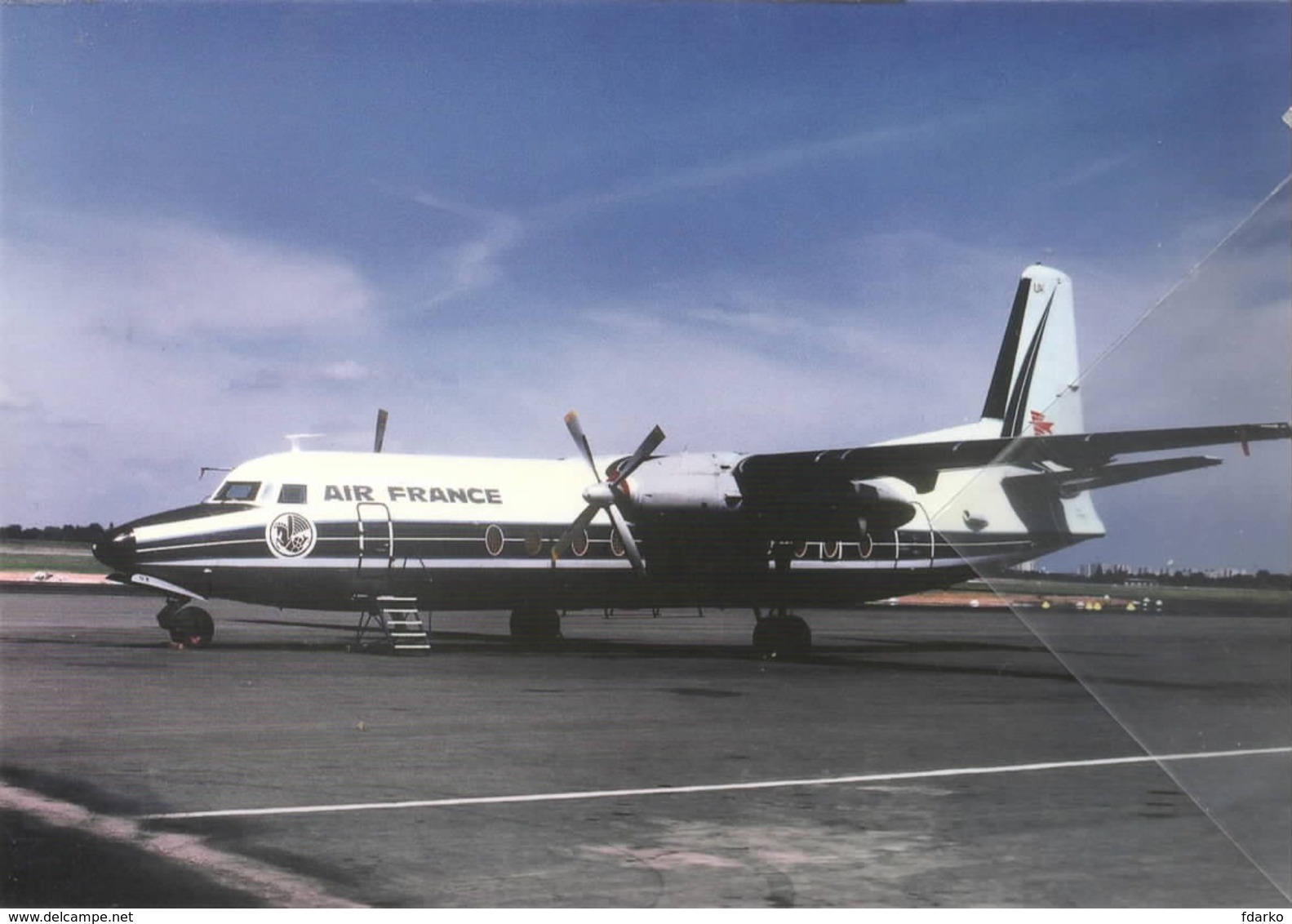 Air France Fokker-27-500 F-BPUK Airvais Aereo Aviation Airplane - 1946-....: Ere Moderne