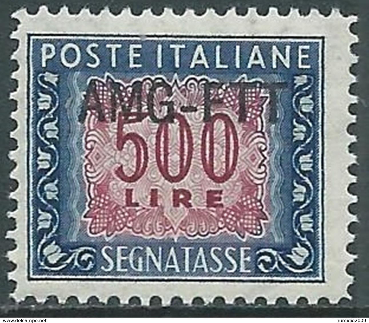 1949-54 TRIESTE A SEGNATASSE 500 LIRE MNH ** - UR33 - Portomarken