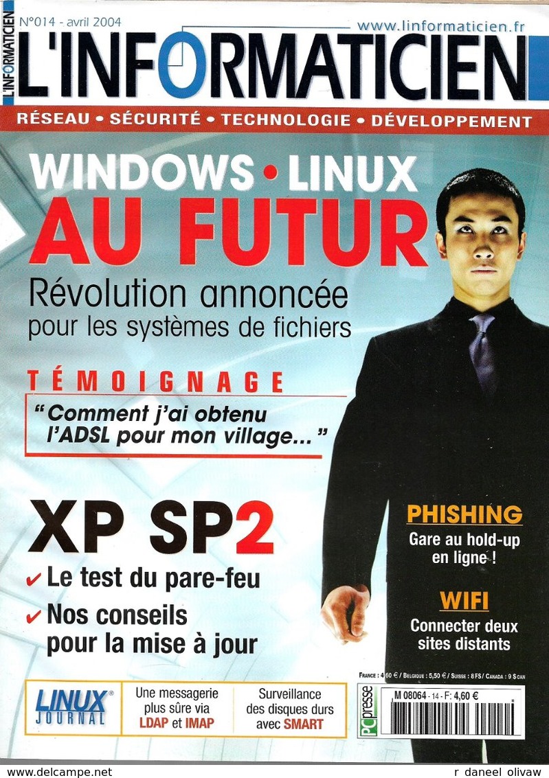 L'Informaticien N° 14 - Avril 2004 (BE+) - Informatik