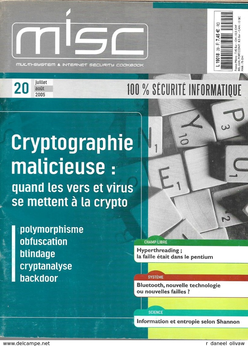 MISC N° 20 - Juillet-août 2005 (TBE) - Informatik
