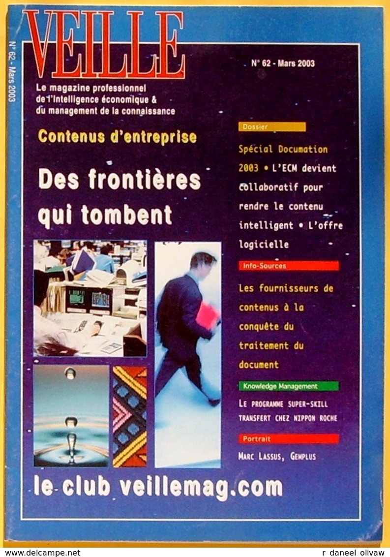 Veille N° 62 - Mars 2003 (TBE) - Informatique